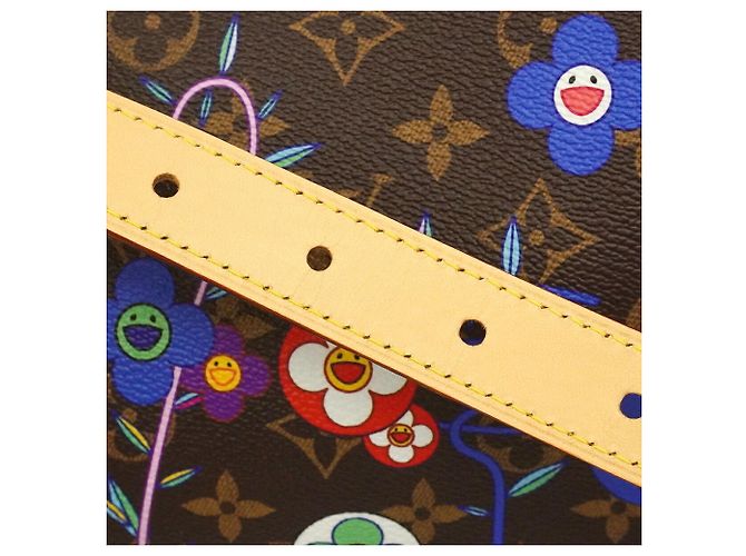 Louis Vuitton Boston Monogram Keepall Bandoulière 45 Marrone Multicolore - vista 8
