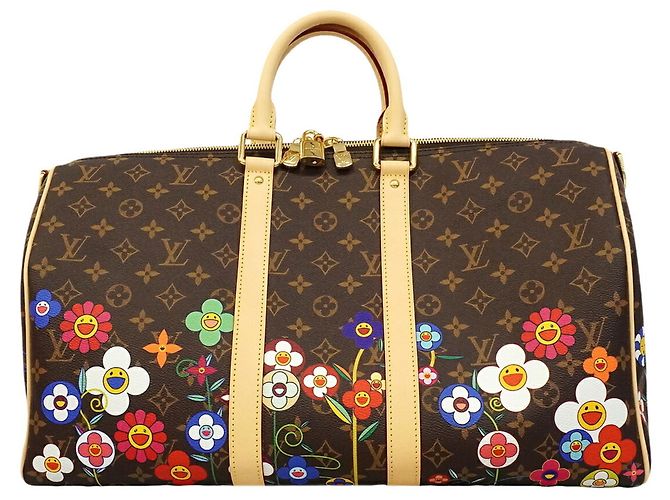 Louis Vuitton Boston Monogram Keepall Bandoulière 45 Marrone Multicolore - vista 9