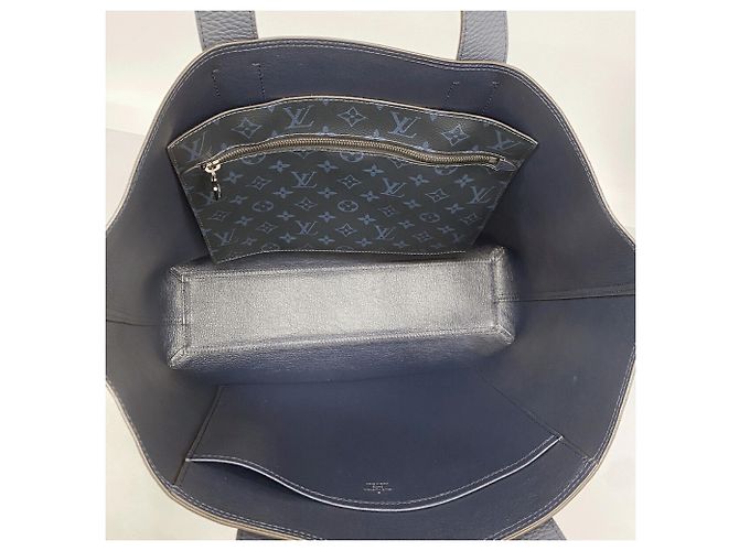 Borsa Tote Louis Vuitton da Uomo, Blu Navy - vista 4