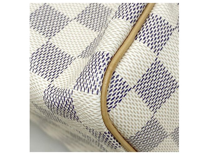 Borsa Louis Vuitton Damier Azur Speedy 30 Bianco - vista 6