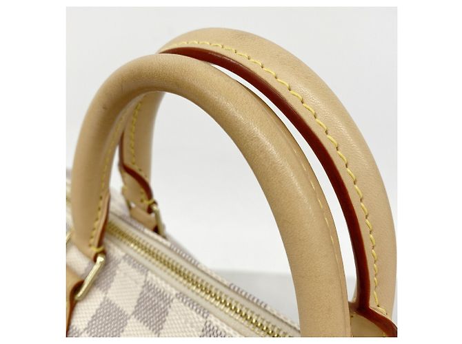 Borsa Louis Vuitton Damier Azur Speedy 30 Bianco - vista 7