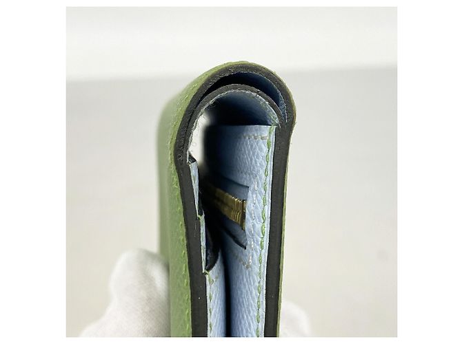 Hermès Cartera Hermes Bearn Compact Verso Verde - vista 5