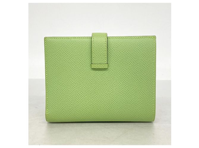 Hermès Cartera Hermes Bearn Compact Verso Verde - vista 9