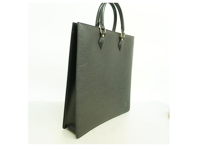 Louis Vuitton Epi Sac Plat Tote Bag Nero - vista 2