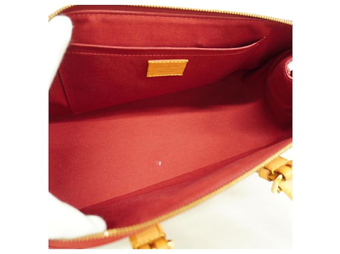 Borsa Louis Vuitton Vernis Rosewood Avenue Rosso - vista 4