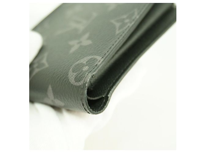 Louis Vuitton Monogram Eclipse Portefeuille Marco NM Wallet Nero - vista 5