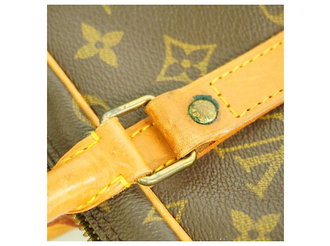 Borsa Louis Vuitton Monogram Portedocuments Voyage Marrone - vista 7