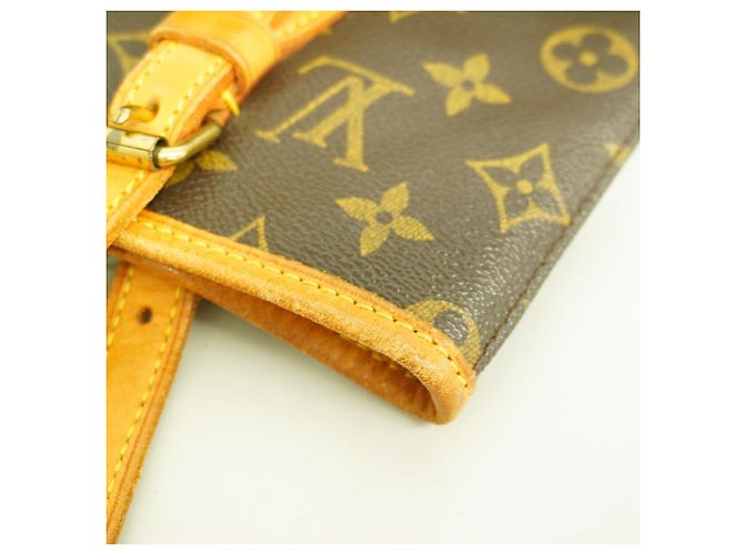 Borsa Tote Louis Vuitton Monogram Bucket PM Marrone - vista 9