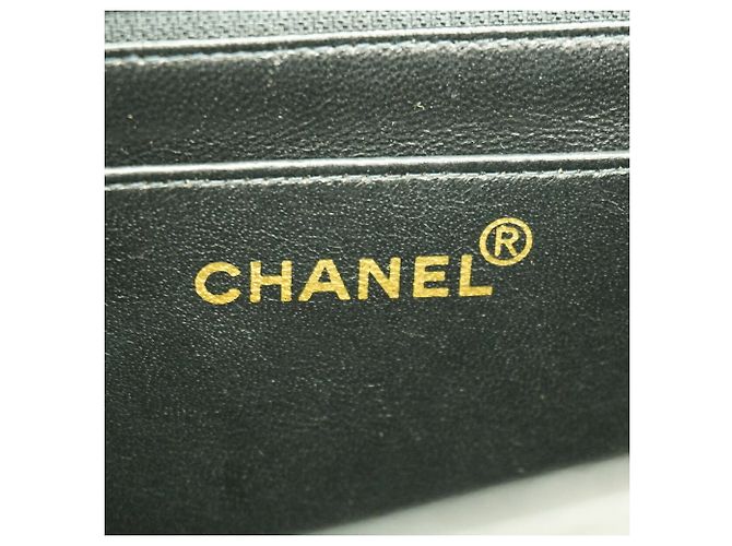 Borsa a tracolla Chanel in pelle d'agnello nera Nero - vista 5