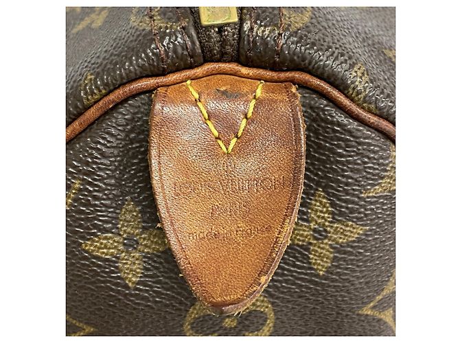 Borsa Louis Vuitton Monogram Speedy 35 Marrone - vista 5