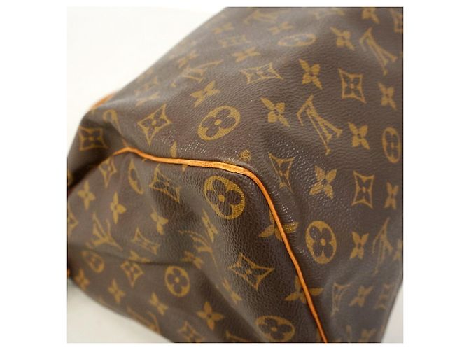 Borsa Louis Vuitton Monogram Speedy 35 Marrone - vista 10