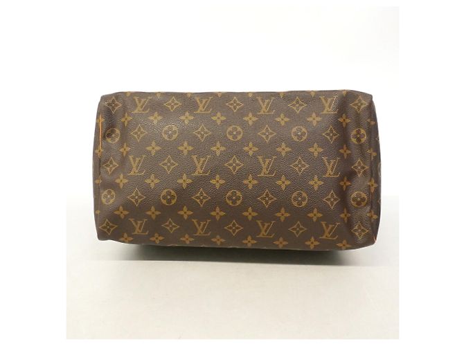 Borsa Louis Vuitton Monogram Speedy 35 Marrone - vista 3