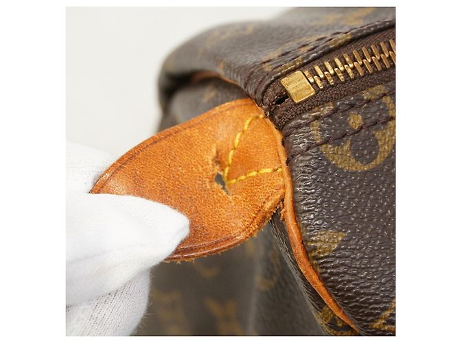 Borsa Louis Vuitton Monogram Speedy 35 Marrone - vista 7