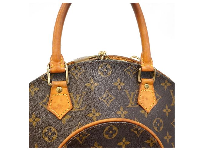 Borsa Louis Vuitton Monogram Ellipse MM Marrone - vista 10