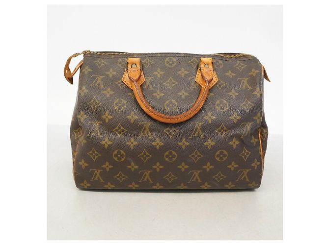 Borsa Louis Vuitton Monogram Speedy 30 Marrone - vista 12