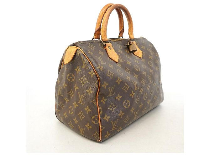 Borsa Louis Vuitton Monogram Speedy 30 Marrone - vista 2