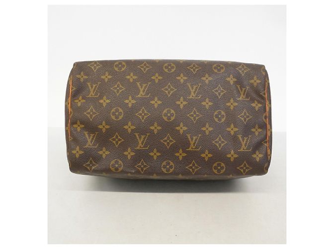 Borsa Louis Vuitton Monogram Speedy 30 Marrone - vista 3