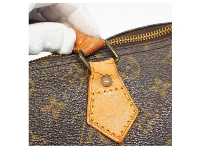 Borsa Louis Vuitton Monogram Speedy 30 Marrone - vista 8