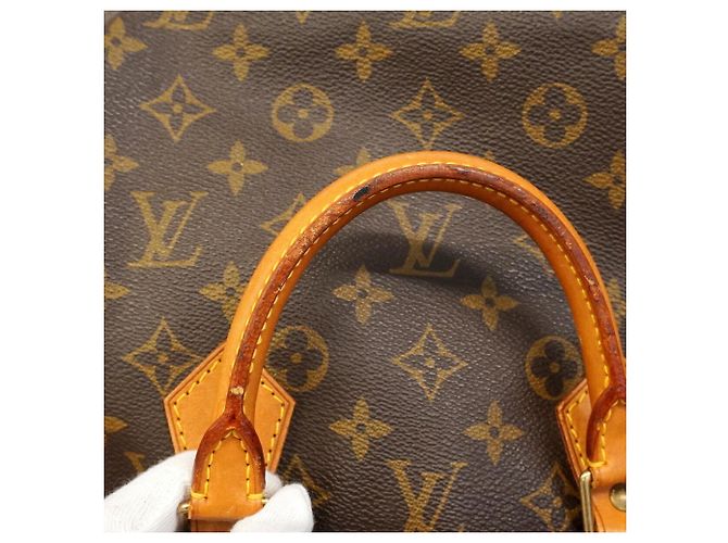 Borsa Louis Vuitton Monogram Speedy 40 Marrone - vista 9