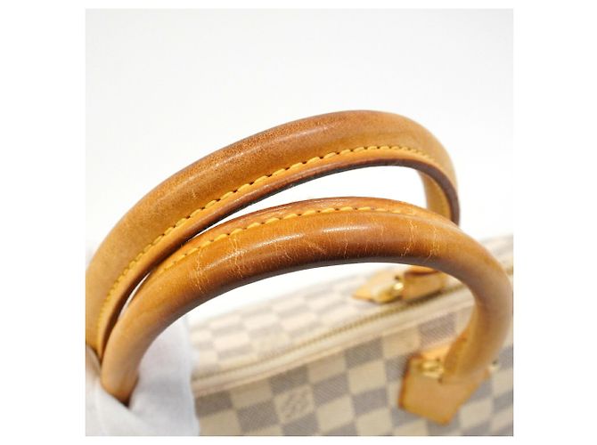 Borsa Tote Louis Vuitton Damier Azur Saleya PM Bianco - vista 7