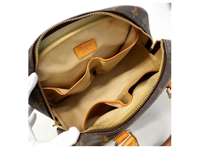 Borsa Louis Vuitton Monogram Trouville Marrone - vista 4