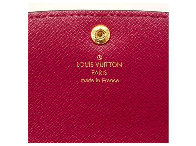Louis Vuitton Monogram Portefeuille Emilie Long Wallet Marrone Fuschia - vista 5