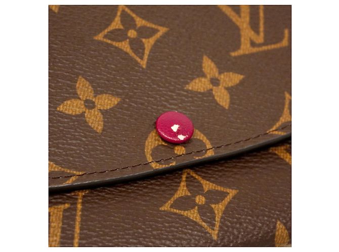 Louis Vuitton Monogram Portefeuille Emilie Long Wallet Marrone Fuschia - vista 6