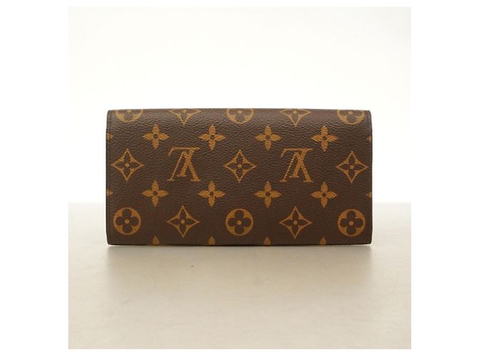 Louis Vuitton Monogram Portefeuille Emilie Long Wallet Marrone Fuschia - vista 9