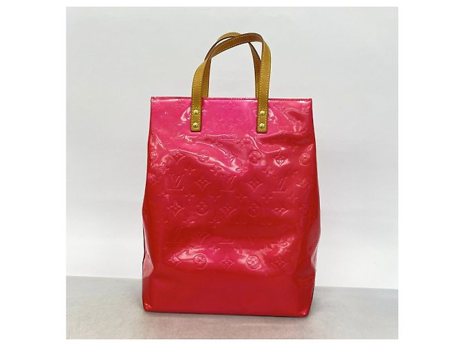 Borsa Tote Louis Vuitton Vernis Lead MM Fuschia - vista 10