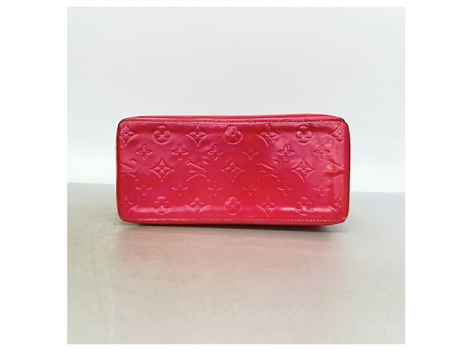 Borsa Tote Louis Vuitton Vernis Lead MM Fuschia - vista 3