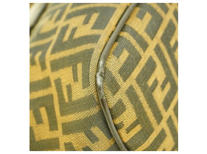 Borsa a tracolla Fendi Zucca in nylon e canvas Marrone - vista 6