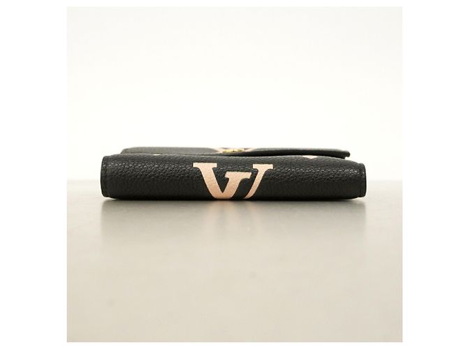 Cartera Tri-Fold Louis Vuitton Negro Beige - vista 3