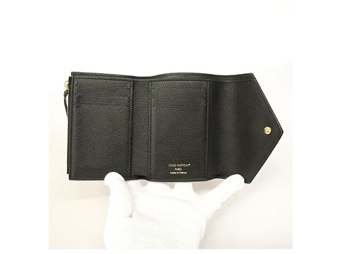 Cartera Tri-Fold Louis Vuitton Negro Beige - vista 4