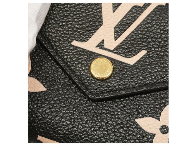 Cartera Tri-Fold Louis Vuitton Negro Beige - vista 8