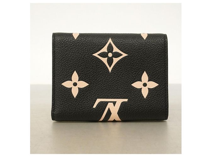 Cartera Tri-Fold Louis Vuitton Negro Beige - vista 9