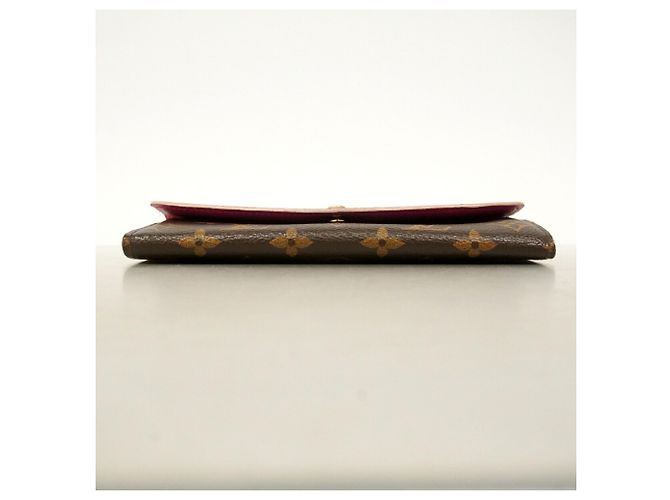 Louis Vuitton Monogram Portefeuille Emilie Long Wallet Marrone Rosa - vista 3