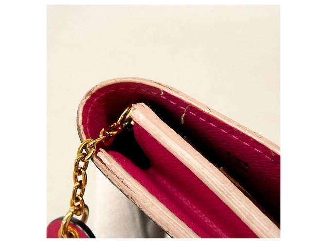 Louis Vuitton Monogram Portefeuille Emilie Long Wallet Marrone Rosa - vista 7