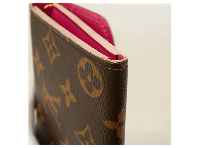 Louis Vuitton Monogram Portefeuille Emilie Long Wallet Marrone Rosa - vista 8