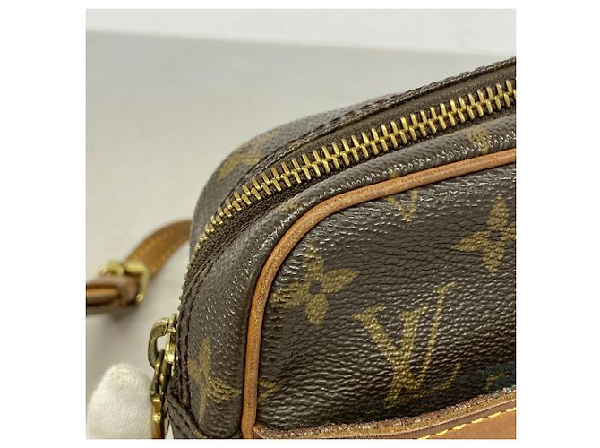 Borsa a tracolla Louis Vuitton Monogram Trocadero 24 Marrone - vista 6