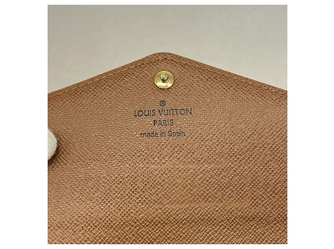 Louis Vuitton Monogram Portefeuille Sarah Long Wallet Marrone - vista 4