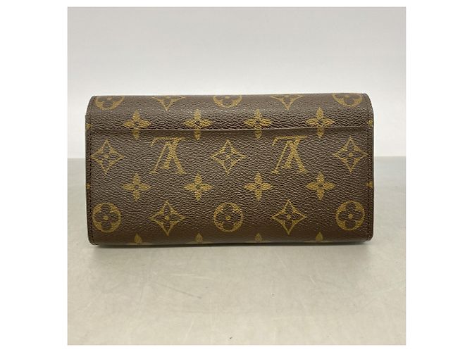 Louis Vuitton Monogram Portefeuille Sarah Long Wallet Marrone - vista 8