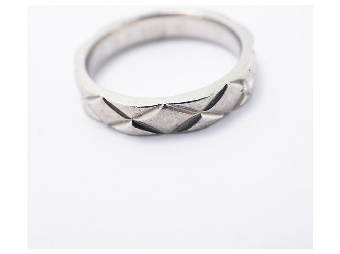 Chanel Matelassé Platin-Diamantring - Ansicht 11