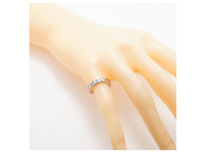 Chanel Matelassé Platin-Diamantring - Ansicht 8