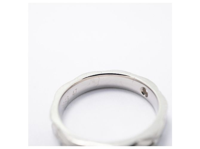 Chanel Matelassé Platin-Diamantring - Ansicht 9