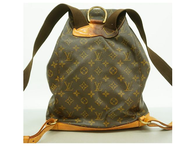 Zaino Louis Vuitton Monogram Montsouris GM M51135 Marrone - vista 10