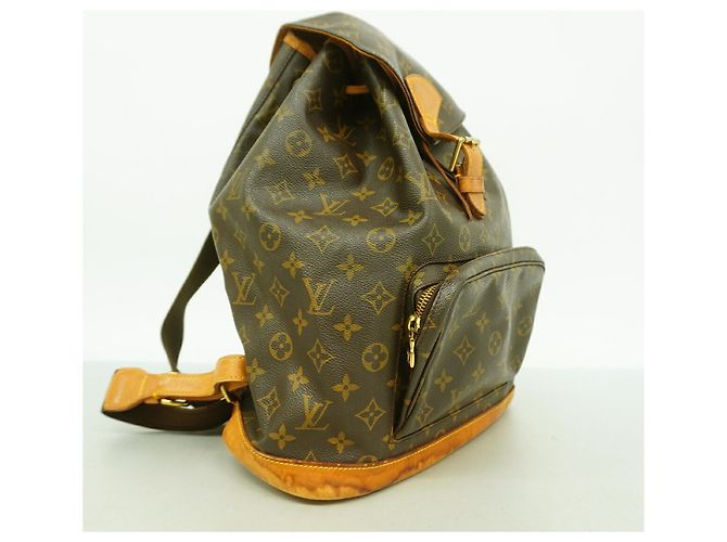 Zaino Louis Vuitton Monogram Montsouris GM M51135 Marrone - vista 2
