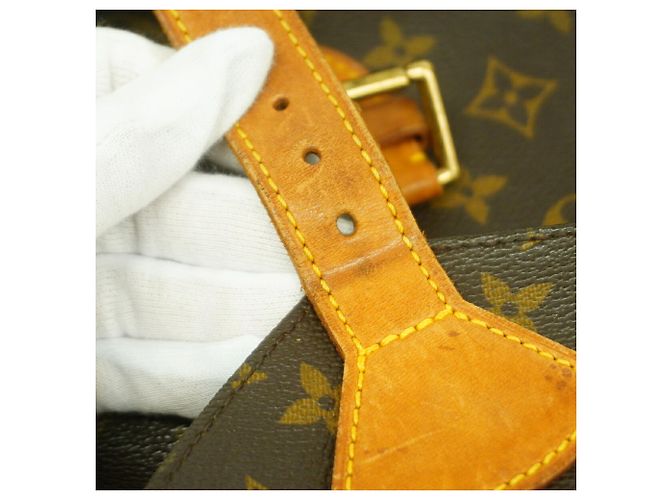 Zaino Louis Vuitton Monogram Montsouris GM M51135 Marrone - vista 9