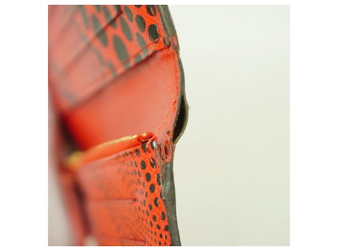 Louis Vuitton Monogram Portefeuille Insolite Long Wallet Rosso - vista 5