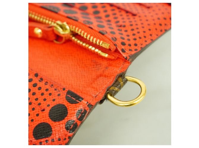Louis Vuitton Monogram Portefeuille Insolite Long Wallet Rosso - vista 7