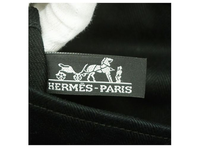 Hermès Borsa Tote Hermes Valparaiso MM Nero - vista 5